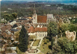 27 - Conches En Ouche - L'Hôtel De Ville Les Jardins Et Vue Sur L'Eglise Sainte Foy Et Le Donjon - Vue Aérienne - CPM -  - Conches-en-Ouche