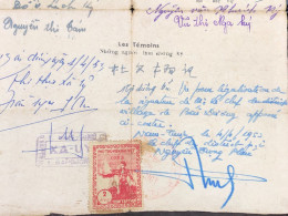 Viet Nam Suoth Old Documents That Have Children Authenticated(2$ Bac Viet 1953) PAPER Have Wedge QUALITY:GOOD 1-PCS Very - Colecciones