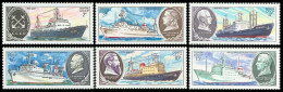 Russia USSR 1980 Soviet Scientific Research Ships. Mi 5012-17 - Unused Stamps