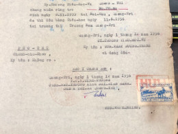 Viet Nam Suoth Old Documents That Have Children Authenticated(5$ Quan Tri 1956) PAPER Have Wedge QUALITY:GOOD 1-PCS Very - Verzamelingen