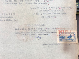 Viet Nam Suoth Old Documents That Have Children Authenticated(5$ Quan Tri 1956) PAPER Have Wedge QUALITY:GOOD 1-PCS Very - Verzamelingen