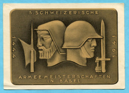 Karte 5. Schweizerische Armeemeisterschaften Basel 1941 - Cartas & Documentos