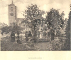 BRAINE-LE-COMTE - Ecole Soeurs Notre-Dame - Parterre De La Vierge - Eglise St-Géry - Ancienne Photo Imprimée Sur Papier - Zonder Classificatie