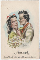 Illustrateur : RUDDY : Amour ! - Couple : édition Photochrom - Toulouse - Neujahr