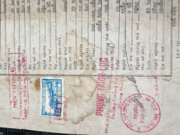 Viet Nam Suoth Old Documents That Have Children Authenticated(5$ Hue 1972) PAPER Have Wedge QUALITY:GOOD 1-PCS Very Rare - Collections