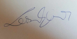 D203327  Signature -Autograph  - Gustav Leonhardt (1928–2012) Was A Dutch Musician Church Organist  In Amsterdam - Cantanti E Musicisti