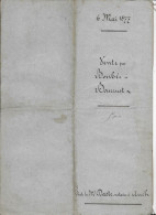 Vieux Papiers  Manuscrit  32 Gers Commune De Pavie Acte De Vente Terrain 6 Mai 1877 4 Pages - Manuskripte