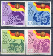 Germany, Democratic Republic (DDR) 1979 Mi 2458-2461 MNH  (ZE5 DDR2458-2461) - Militaria