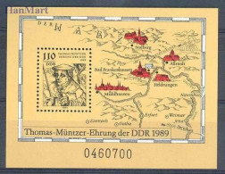 Germany, Democratic Republic (DDR) 1989 Mi Block 97 MNH  (ZE5 DDRbl97) - Otros & Sin Clasificación