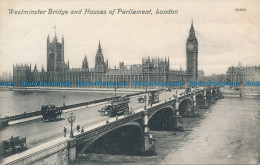 R104413 Westminster Bridge And Houses Of Parliament. London. Valentine. No 58389 - Other & Unclassified