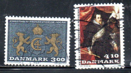 DANEMARK DANMARK DENMARK DANIMARCA 1988 ACCESSION OF CHRISTIAN IV KING OF DENMARK AND NORWAY SET USED USATO OBLITERE' - Gebruikt