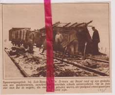 Spoorwegongeluk Bij Zalt Bommel - Orig. Knipsel Coupure Tijdschrift Magazine - 1925 - Unclassified