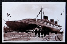 Cp, Bateau, Le Paquebot Normandie, Les Plages Arrières, Compagnie Générale Transatlantique, Vierge, Ed. Bloc Frères - Steamers