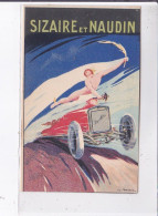 PUBLICITE : Les Automobiles SIZAIRE Et NAUDIN (illustrée Par Fonseca) - état (coupée - Carte Courte) - Werbepostkarten