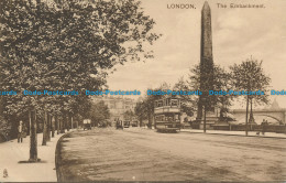 R103816 London. The Embankment. Tuck. Sepia. 1912 - Other & Unclassified