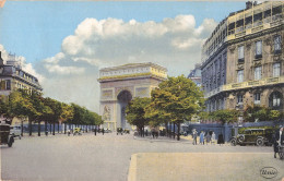 75 Paris 16e Avenue Foch Et Arc De Triompe De L' Etoile CPA Carte Couleur  ça C'est Paris , Voiture Auto - Paris (16)