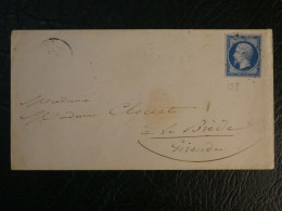 FRANCE   LETTRE  1861  A LA BREDE + N° 14  BELLE MARGE  +AFF. INTERESSANT+DP10 - 1849-1876: Klassik