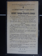 Godart Georges Maréch. Logis Braine-le-Comte Baileux 1891 Tué Au Combat De Leffinghe (lez-Ostende) 25 Août 1914 - Images Religieuses