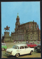 AK Dresden, Kathedrale Mit Denkmal Und Auto Skoda MB1000  - Turismo