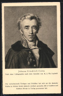 AK Johann Friedrich Cotta, Verleger Goethes Und Schillers  - Personnages Historiques