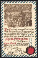 Präge-AK München, Münchner Hofbräuhaus, K. Hofbräu-Saal, Innenansicht, Siegel  - Otros & Sin Clasificación