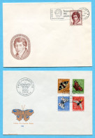 2 FDC Pro Juventute 1955 - Brieven En Documenten