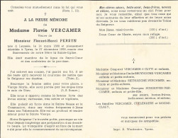 Doodsprentje / Image Mortuaire Flavie Vercamer - Persyn - Leisele Ieper 1880-1958 - Décès