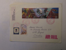 USA AIRMAIL COVER TO CROATIA 1993 - Other & Unclassified