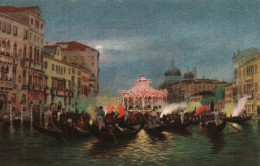 CPA - VENEZIA - Illustration Canal Grande Serenate (Gondoles)  ... Edition A.Scrocchi. Milano - Venezia (Venedig)