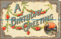 R103274 A Birthday Greeting. Greeting Card - Monde
