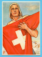 Bundesfeierkarte Nr. 72 AP R - Eidgenosse - Gestempelt Rütli Und Bundesfeier Rütli 1941 - Cartas & Documentos