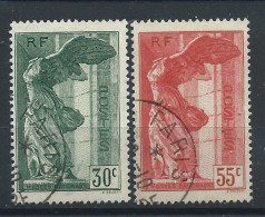 France N°354/55 Obl (FU) 1937 - Victoire De Samothrace - Oblitérés