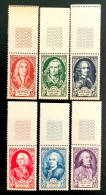 1949 FRANCE N 853 A 858 - SERIE PERSONNAGES CÉLÈBRES - NEUF** - Unused Stamps