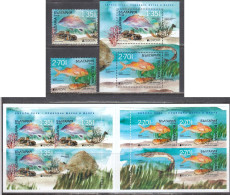 Bulgaria 2024 - EUROPA: Underwater Fauna And Flora, 2 V.+s/s+booklet, MNH** - Ongebruikt