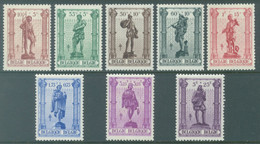 BELGIQUE - 1943 - MNH/*** LUXE - ANTITUBERCULEUX "LES METIERS" SABLON - COB 615 - 622 -  Lot 26044 - Nuevos