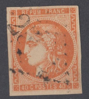 TBE/LUXE N°48 ORANGE JAUNE CLAIR (cf Descr) - 1870 Emisión De Bordeaux