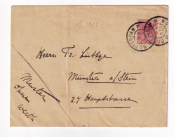 Postal Stationery 1901 Rotterdam Pays Bas Nederland Münster Am Stein Postwaardestuk - Postal Stationery