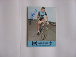 Cyclisme  -  Autographe - Carte Signée Marcello Bergamo - Ciclismo