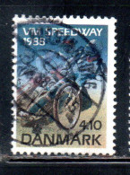 DANEMARK DANMARK DENMARK DANIMARCA 1988 INDIVIDUAL SPEEDWAY WORLD MOTORCYCLE CHAMPIONSHIPS 4.10k USED USATO OBLITERE' - Used Stamps