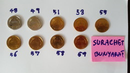 Thailand Coin Circulation 2 Baht Different 9 Years UNC - Thaïlande