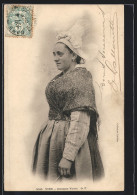 CPA Vire /Normandie, Femme En Costume Typique Avec Haube  - Non Classificati