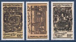 Polynésie - YT N° 347 à 349 ** - Neuf Sans Charnière - 1989 - Unused Stamps