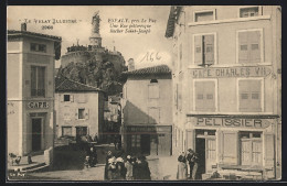 CPA Espaly, Une Rue Pittoresque, Rocher St-Joseph  - Otros & Sin Clasificación