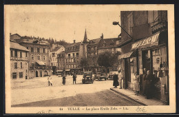 CPA Tulle, La Place Emile Zola  - Tulle