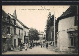 CPA Le Lonzac, Place De L`Eglise  - Autres & Non Classés
