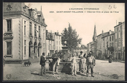 CPA Saint-Amant-Tallende, Hotel-de-Ville Et Place De L`Aise  - Other & Unclassified