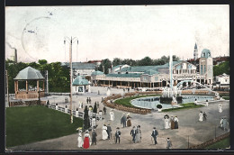 AK Zwickau, Gewerbe- Und Industrie-Ausstellung 1906, Musikpavillon Mit Hauptrestaurant  - Exposiciones