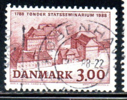 DANEMARK DANMARK DENMARK DANIMARCA 1988 TONDER TEACHERS' TRAINING COLLEGE 3k USED USATO OBLITERE' - Used Stamps