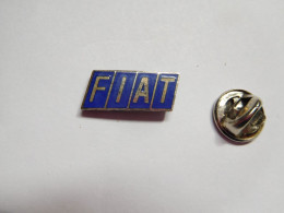 Beau Pin's En EGF , Logo Auto FIAT , Argent , Dimensions : 8,5 X 20 Mm - Fiat