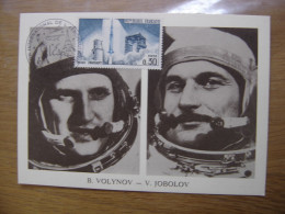 VOLYNOV JOBOLOV Carte Maximum Cosmonaute ESPACE Salon De L'aéronautique Bourget - Collections